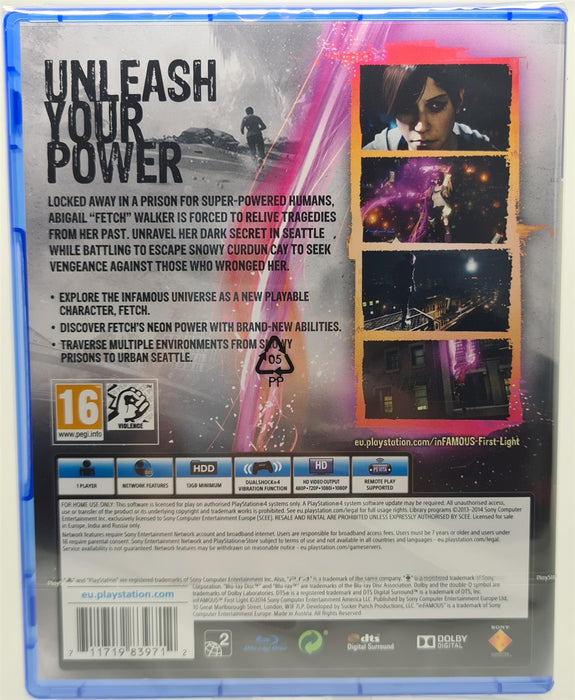 PS4 - inFAMOUS: First Light PlayStation 4 Brand New Sealed