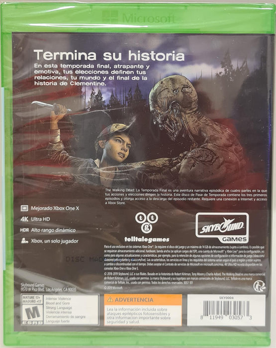 Xbox One - The Walking Dead: The Final Season (LatAm Import) Brand New Sealed