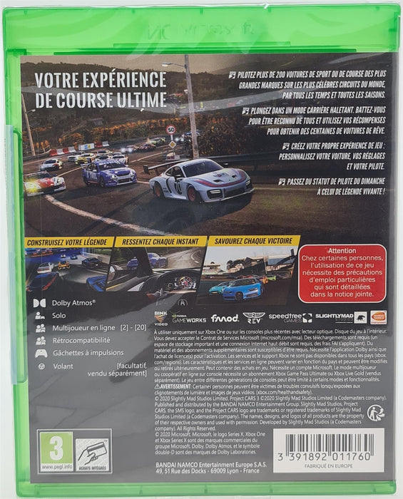 Project Cars 3 Xbox Series X / Xbox One Brand New Sealed