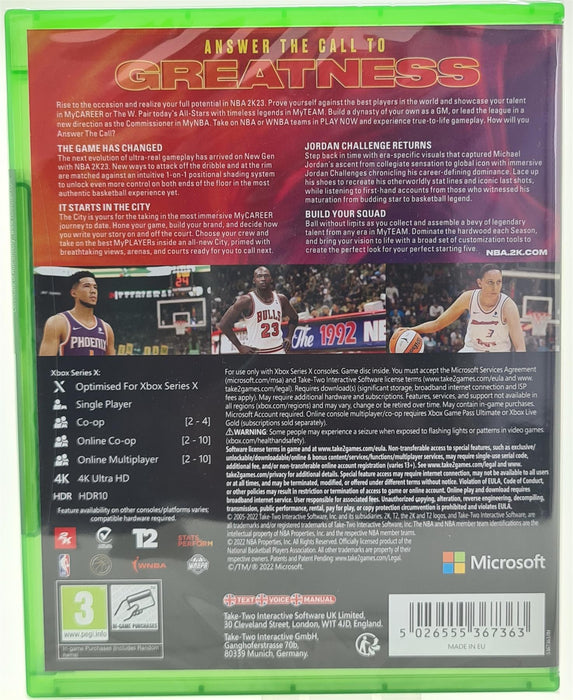 Xbox Series X - NBA 2K23 Brand New Sealed