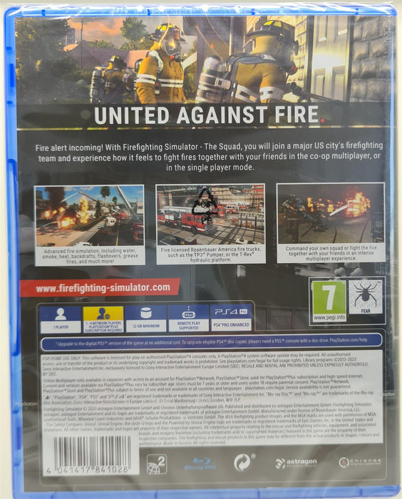 PS4 - Firefighting Simulator - The Squad - PlayStation 4 Brand New Sealed