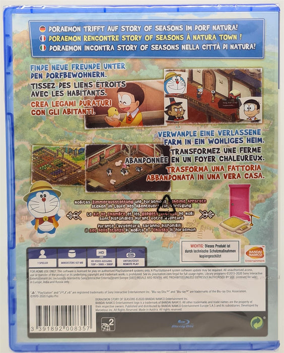 PS4 - Doraemon Story of Seasons PlayStation 4 Brand New Sealed