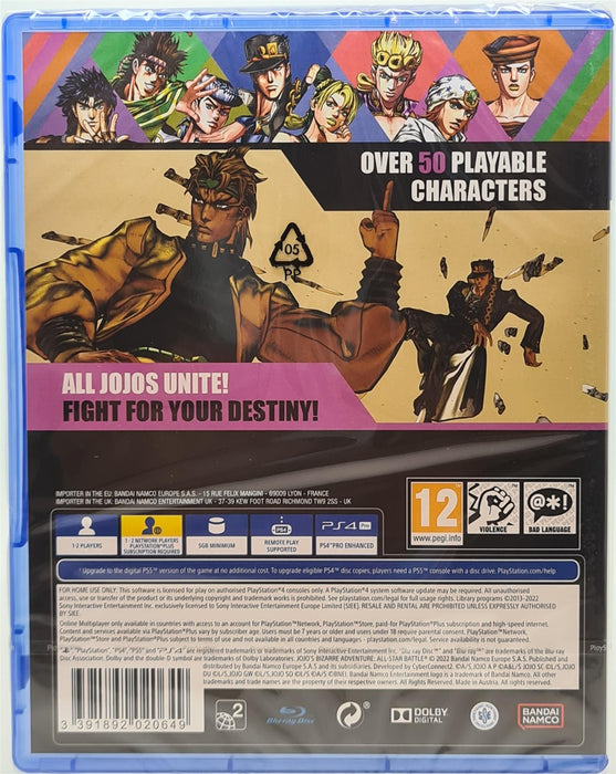 PS4 - JOJO's Bizarre Adventure: All-Star Battle - PlayStation 4 Brand New Sealed