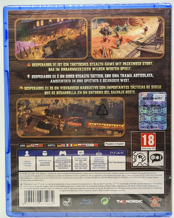 PS4 - Desperados 3 III PlayStation 4 Brand New Sealed