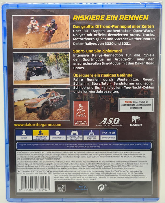 PS4 - Dakar Desert Rally PlayStation 4 Brand New Sealed