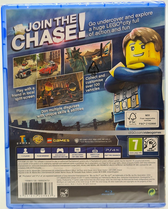 PS4 - LEGO City: Undercover - PlayStation 4 Brand New Sealed