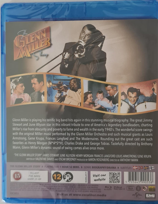 Blu-ray - The Glenn Miller Story (Danish Import) English Language New Sealed