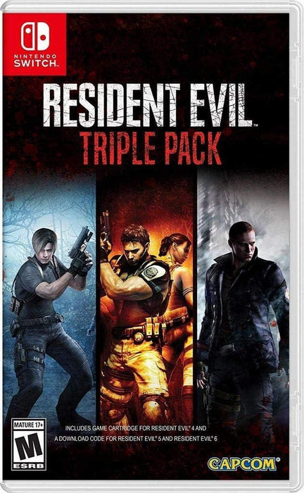 Nintendo Switch - Resident Evil Triple Pack 4, 5 & 6 - Brand New Sealed