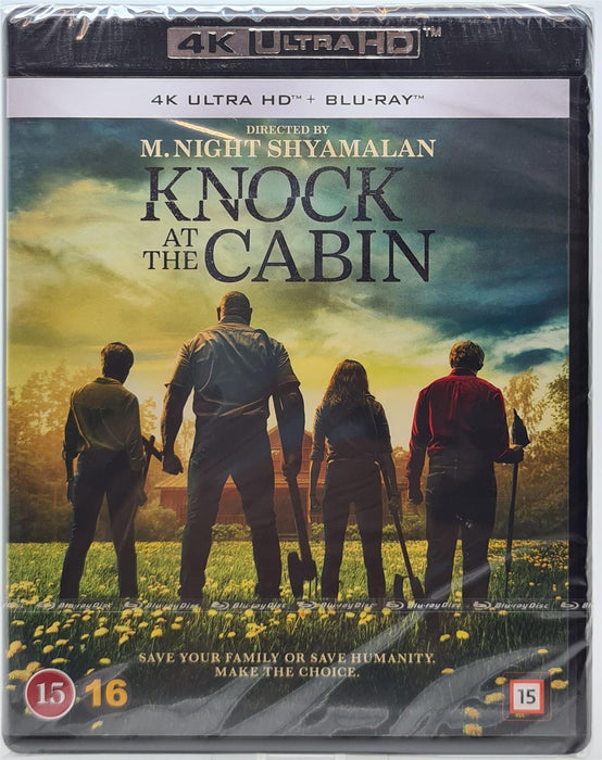 Knock at the Cabin 4K Ultra HD Blu-ray Danish Import English Language New Sealed