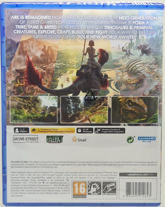 PS5 - ARK: Survival Ascended - PlayStation 5 Brand New Sealed