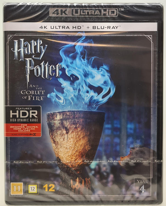 Harry Potter & the Goblet of Fire 4K Ultra HD Blu-ray Danish Import English Language New Sealed