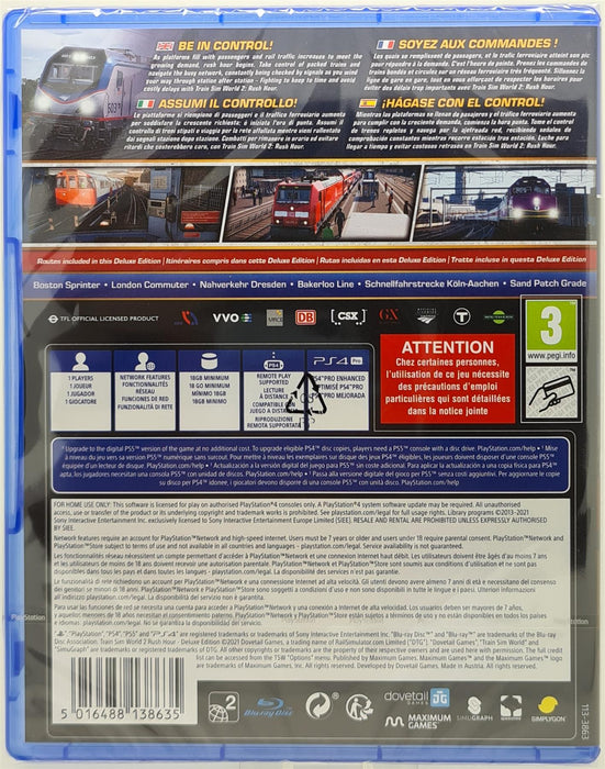 PS4 - Train Sim World 2: Rush Hour Deluxe Edition PlayStation 4 Brand New Sealed