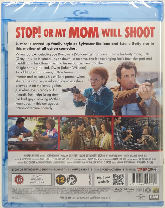 Blu-ray - Stop! Or My Mom Will Shoot (Danish Import) English Language New Sealed