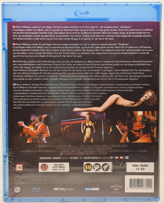 Blu-ray - SHOWGIRLS (Danish Import) English Language New Sealed Show Girls