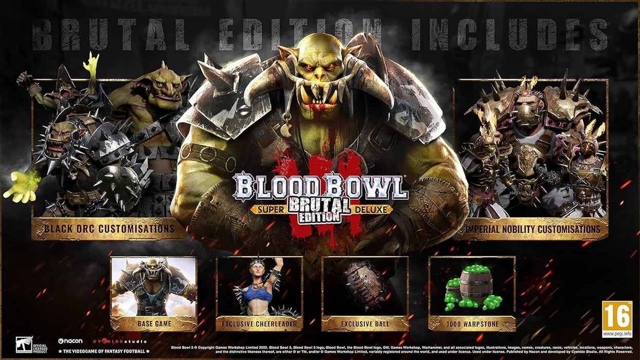 Blood Bowl 3 III Brutal Edition Xbox Series X / Xbox One Brand New Sealed