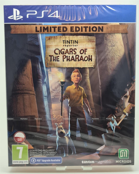 PS4 - Tintin Reporter Cigars of the Pharaoh Ltd Steelbook Edition PlayStation 4 Brand New Sealed