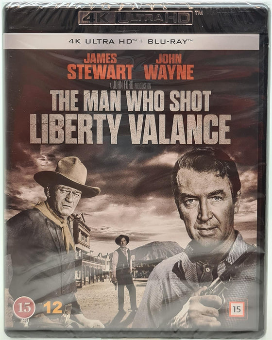 4k Blu-ray - The Man Who Shot Liberty Valance 4K Ultra HD Blu-ray Danish Import English Language New Sealed