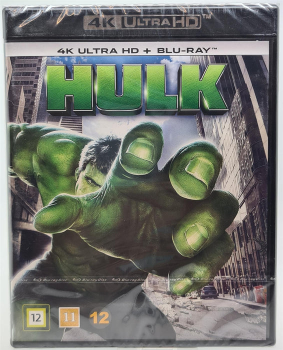 Hulk (2003)  4K Ultra HD Blu-ray Danish Import English Language New Sealed