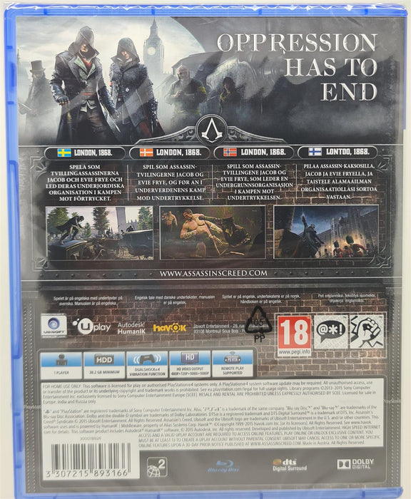 PS4 - Assassin's Creed: Syndicate - PlayStation 4 Brand New Sealed