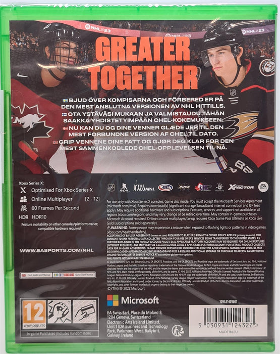 Xbox Series X - NHL 23 Brand New Sealed EU Import Plays In English