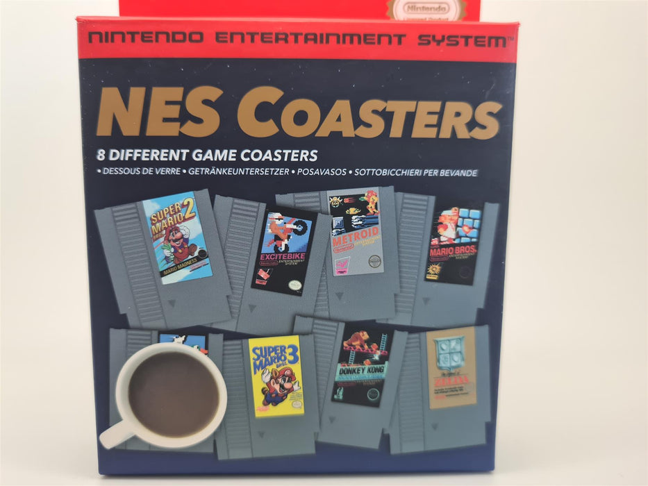 Nintendo NES Cartridge Coasters Drink Glass Cup Mats