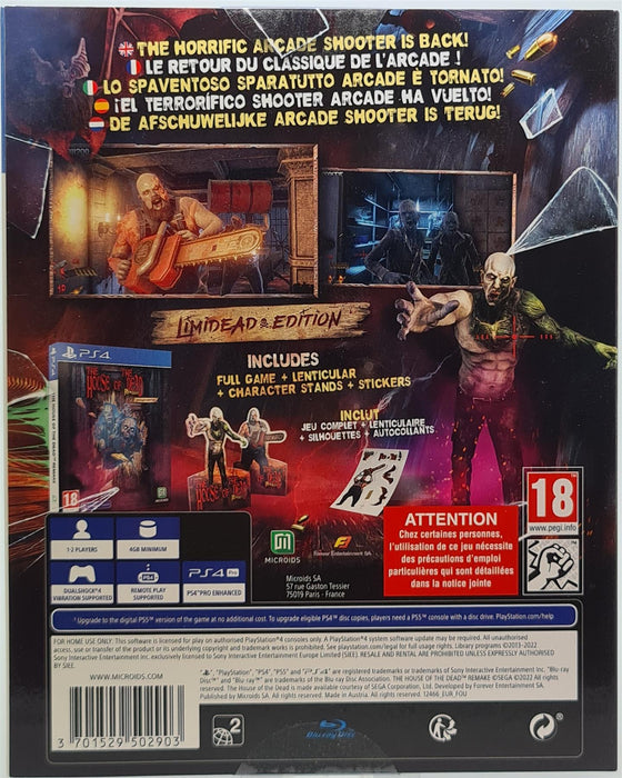 PS4 - House of the Dead Remake Limidead Edition PlayStation 4 Brand New Sealed
