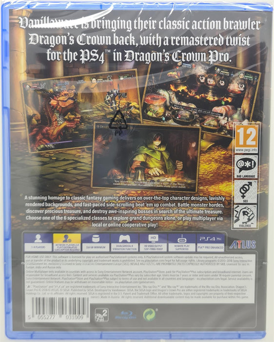 PS4 - Dragon's Crown Pro - PlayStation 4 Brand New Sealed