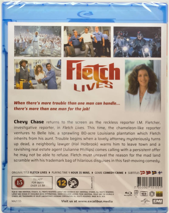 Blu-ray - Fletch Lives - Chevy Chase (Danish Import) English Language New & Sealed