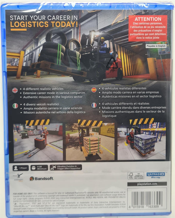 PS5 - Forklift Simulator - PlayStation 5 Brand New Sealed