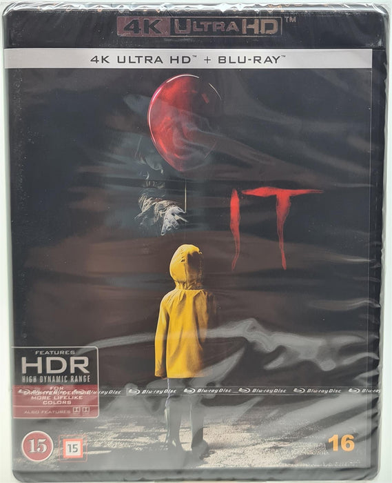 Stephen King's IT 4K Ultra HD Blu-ray Danish Import English Language New Sealed