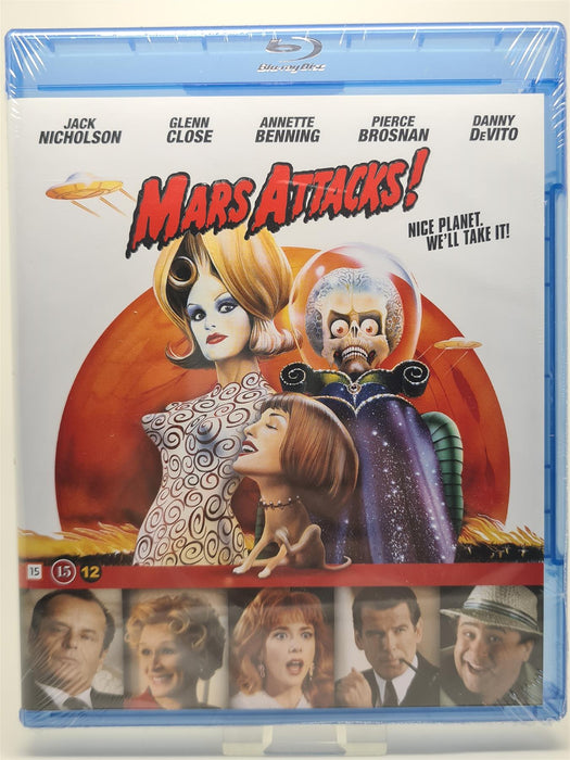 Blu-ray - Mars Attacks!  (Danish Import) English Language Brand New Sealed