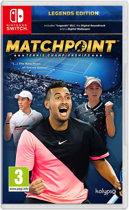 Nintendo Switch - Matchpoint Tennis Championships: Legends Edition Brand New Sealed