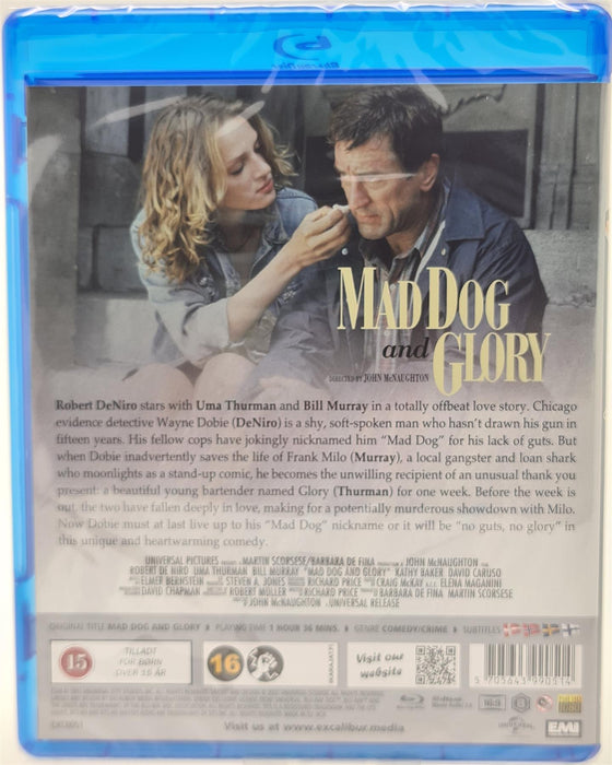 Blu-ray - Mad Dog And Glory (Danish Import) English Language Brand New Sealed