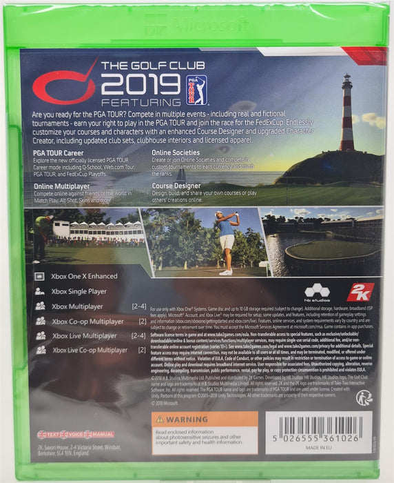 Xbox One - The Golf Club 2019 Featuring PGA Tour Brand New Sealed