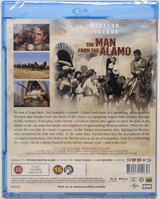 Blu-ray - The Man From The Alamo (Danish Import) English Language
