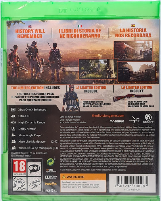 Xbox One - The Division 2 Limited Edition