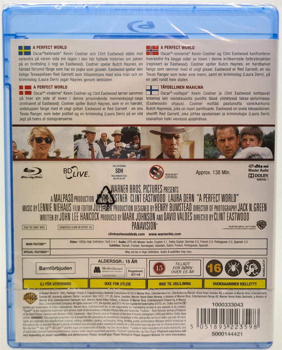 Blu-ray - A Perfect World (Danish Import) English Language