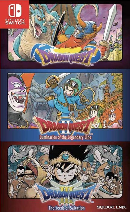 Nintendo Switch - Dragon Quest Trilogy I, II & III (1, 2 & 3) Collection