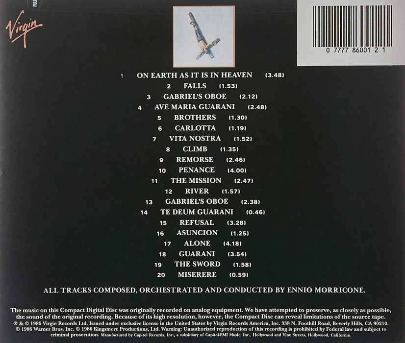 Ennio Morricone / The Mission Original Soundtrack CD