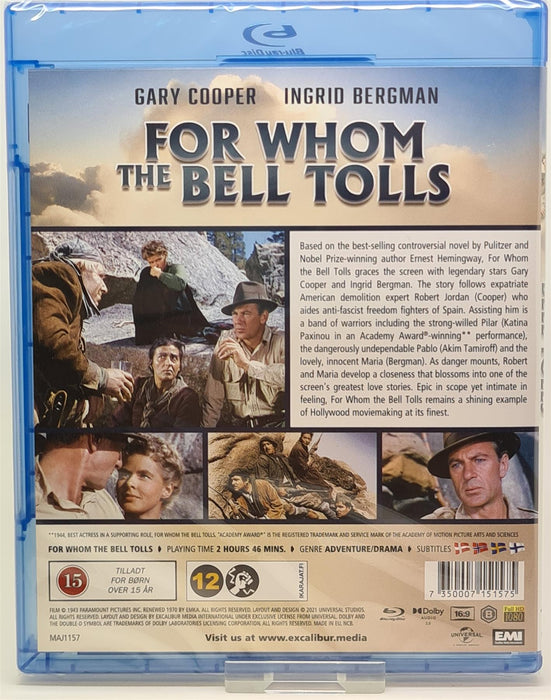 Blu-ray - For Whom The Bell Tolls (Danish Import) English Language