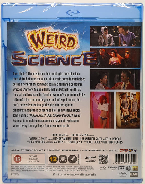 Blu-ray -  Weird Science (Danish Import) English Language