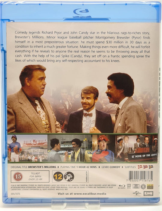 Blu-ray -  Brewster's Millions (Danish Import) English Language