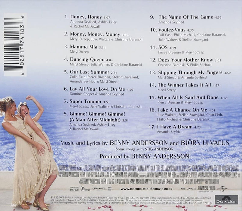 CD - Mamma Mia! The Movie Soundtrack Brand New Sealed