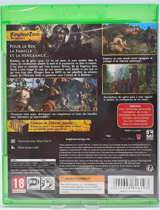 Xbox One - Kingdom Come Deliverance Special Edition (FR)