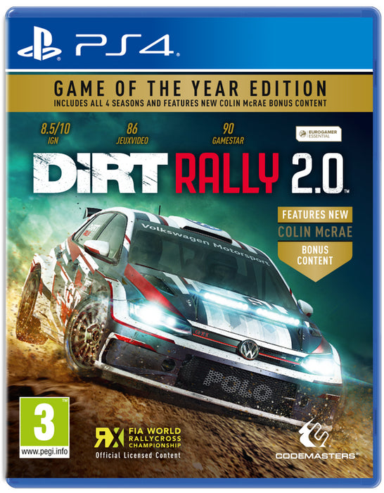 DiRT Rally 2.0 GOTY Game of the Year Edition PlayStation 4 PS4