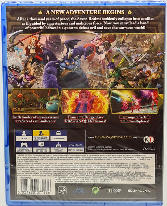 PS4 - Dragon Quest Heroes 2 (Import) Plays In English PlayStation 4
