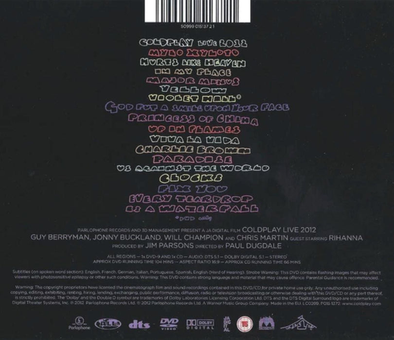 Coldplay – Live 2012 CD + DVD