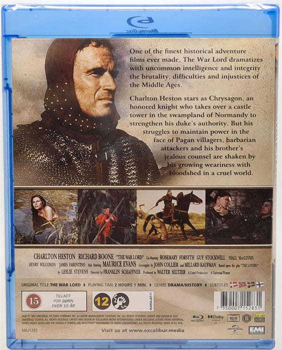 Blu-ray -  The War Lord (Danish Import) English Language