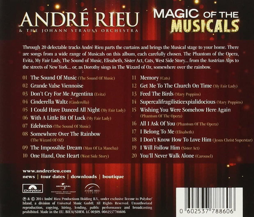 CD - Andr Rieu: Magic Of The Musicals Brand New Sealed