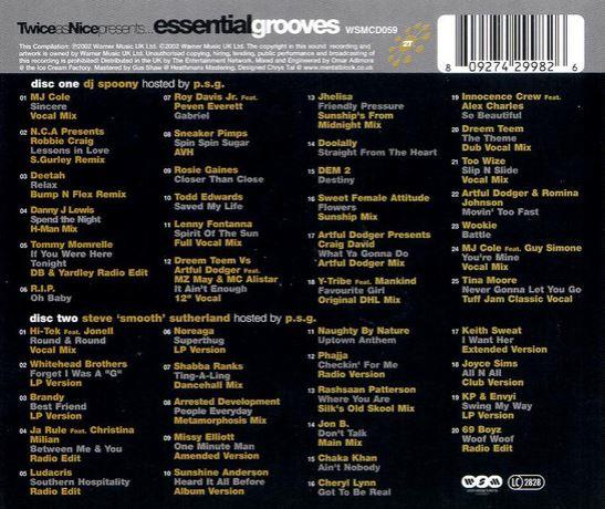 CD - DJ Spoony & Steve Smooth Sutherland Twice As Nice Presents Essential Grooves